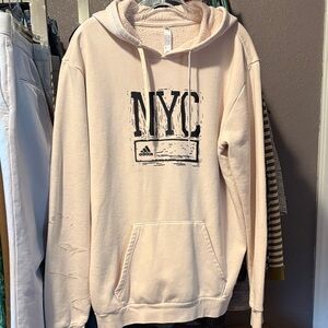 Adidas NYC Graphic Cream Hoodie